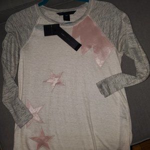 Marc Jacobs - NWT - VERY CUTE top with vintage rose color stars - size small
